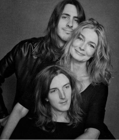 Jonathan Raven Ocasek with his mother Paulina Porizkova and younger sibling.